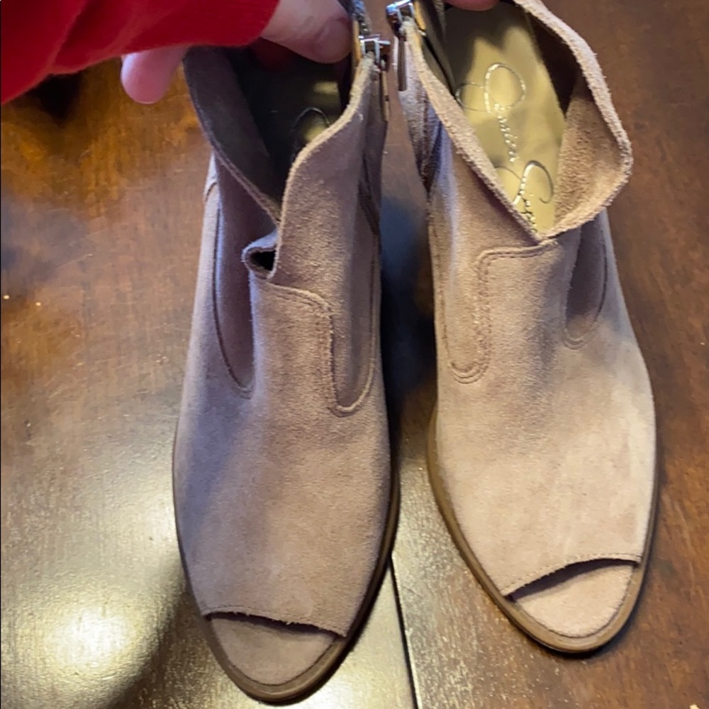 Jessica Simpson peep toe booties